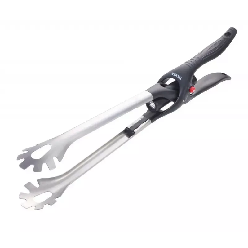 Virtuvinės žnyplės TROIKA BBQ01/ST 450 mm Silikonas Nerūdijantis plienas Juoda