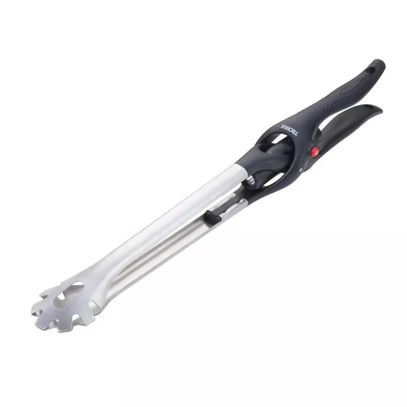 Virtuvinės žnyplės TROIKA BBQ01/ST 450 mm Silikonas Nerūdijantis plienas Juoda