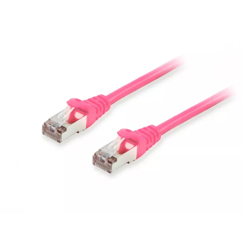 komutacinis kabelis Equip Cat.6A S/FTP RJ-45 20 m Rožinis