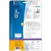 Lipnios spausdintuvo etiketės HERMA 10746 Baltos 19,2x6,1 cm 80 etikečių