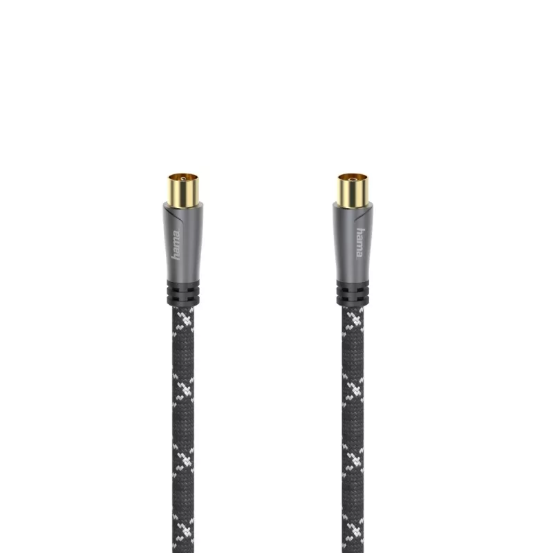 Hama 00205071 koaksialinis kabelis 3 m juoda, pilka