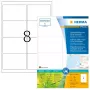Lipnios spausdintuvo etiketės HERMA 10732 Baltos 9,91x6,77 cm 640 etikečių