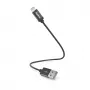Hama įkrovimo laidas, USB-A - Lightning, 0,2 m, nailonas, juodas, 0,2 m, Lightning, USB A, vyriškas, vyriškas, juodas