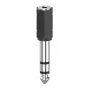 Jungčių adapteris Hama 00205194 3,5 mm į 6,3 mm Juoda Sidabrinė