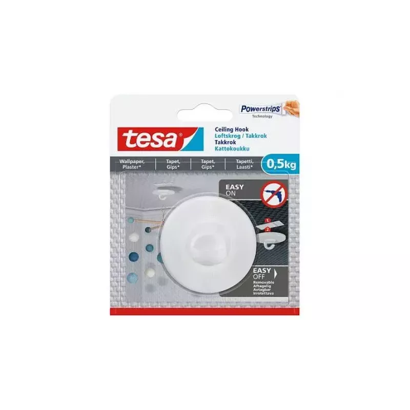 Utilitinis kablys TESA 77781 Vidinis Baltas 1 vnt.