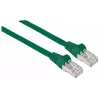 Intellinet Network komutacinis kabelis, Cat6, 2m, Green, Copper, S/FTP, LSOH / LSZH, PVC, RJ45, Gold Plated Contacts, Snagless, Booted, Lifetime Warranty