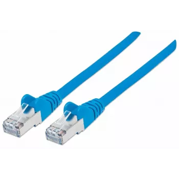 Intellinet tinklo komutacinis kabelis, Cat7 kabelis/Cat6A kištukai, 7,5 m, mėlynas, varis, S/FTP, LSOH / LSZH, PVC, RJ45, paauksuoti kontaktai, bekabliai, su apsaugine mova, garantija visam laikui