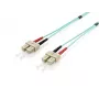 Equip SC/SC optinio pluošto jungiamasis kabelis, OM3, 30m, 30 m, OM3, SC, SC