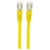 Intellinet tinklo komutacinis kabelis, Cat7 laidas / Cat6A kištukai, 2 m, geltonas, varis, S/FTP, LSOH / LSZH, PVC, RJ45, paauksuoti kontaktai, be užkabinimo, su apvalkalu, garantija visam naudojimo laikui