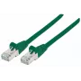 Intellinet tinklo komutacinis kabelis, Cat7 laidas / Cat6A kištukai, 10 m, žalias, varinis, S/FTP, LSOH / LSZH, PVC, RJ45, auksuoti kontaktai, neužsikabinantis, su apsauga, garantija visam naudojimo laikui