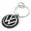 Raktų pakabukas TROIKA VW VOLKSWAGEN KEYRING juoda sidabrinė metalas 37x74x7mm