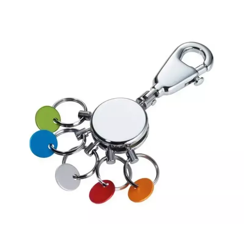 Raktų pakabukas TROIKA PATENT/Colour KYR61/CH Daugiaspalvis Sidabrinis Žalvaris
