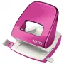 Leitz NeXXt Hole Punch WOW 5008 Metal 2-hole / 30sheets, 30 sheets, Pink, Balta, Metal, Plastikas, 8 cm, 5.5 mm, A4, A5, A6, Folio, US-Quart, 8 x 8 x 8 cm
