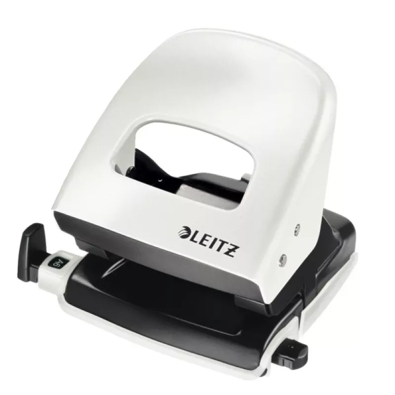 Leitz Hole Punch WOW 5008 Metal 2-hole / 30sheets, 30 lapų, Baltas, 8 cm, 5,5 mm, 107 x 137 x 100 mm, 10 metų