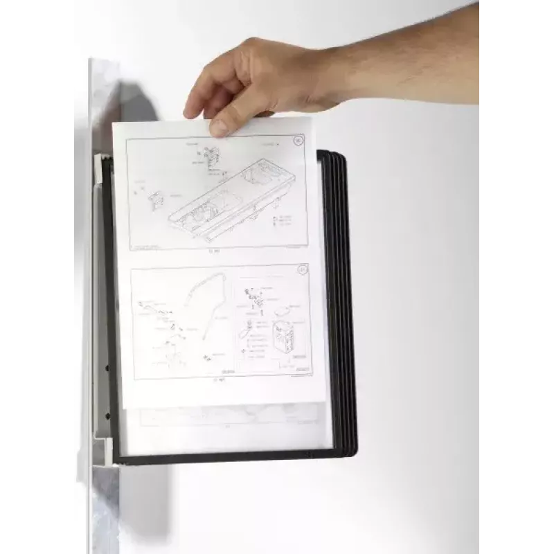 Dokumentų laikiklis-sukinys portretinio formato A4 Durable Vario magnet wall 5