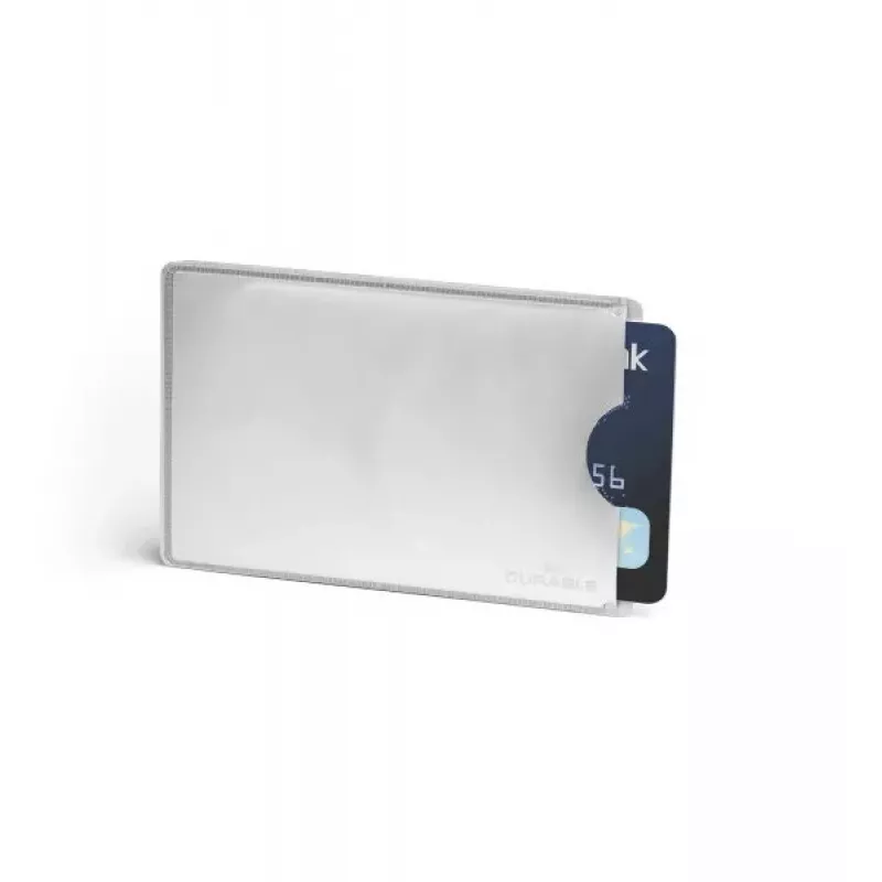 Kortelės kišenė Durable 890023 sidabrinė