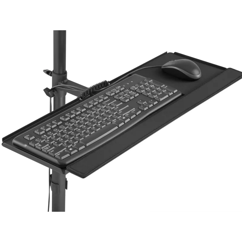 Multimedijos vežimėlis Equip 17–32 colių vieno monitoriaus mobili darbo stotis