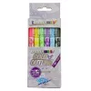 Marker WEDO 252 700699 6 vnt. Juoda Mėlyna Žalia Purpurinė Violetinė Geltona