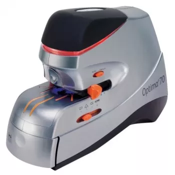 Rexel Optima 70 elektrinis susegiklis EU, 70 lapų, Juoda, Sidabrinė, 2.37 kg, 215 mm, 400 mm, 172 mm