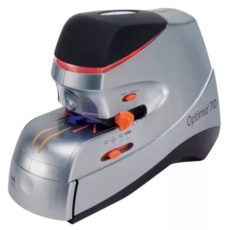 Rexel Optima 70 elektrinis susegiklis EU, 70 lapų, Juoda, Sidabrinė, 2.37 kg, 215 mm, 400 mm, 172 mm