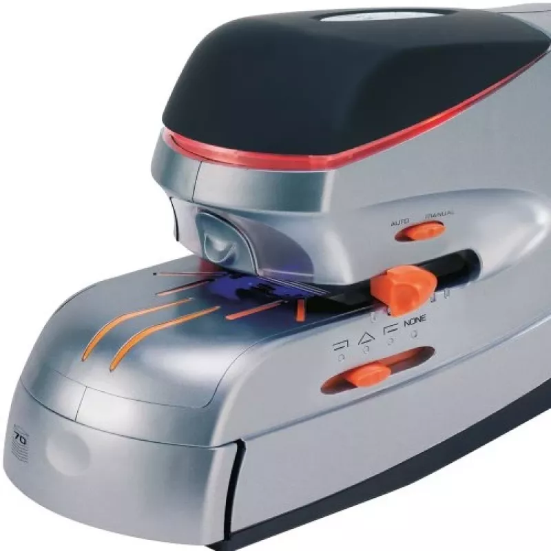 Rexel Optima 70 elektrinis susegiklis EU, 70 lapų, Juoda, Sidabrinė, 2.37 kg, 215 mm, 400 mm, 172 mm