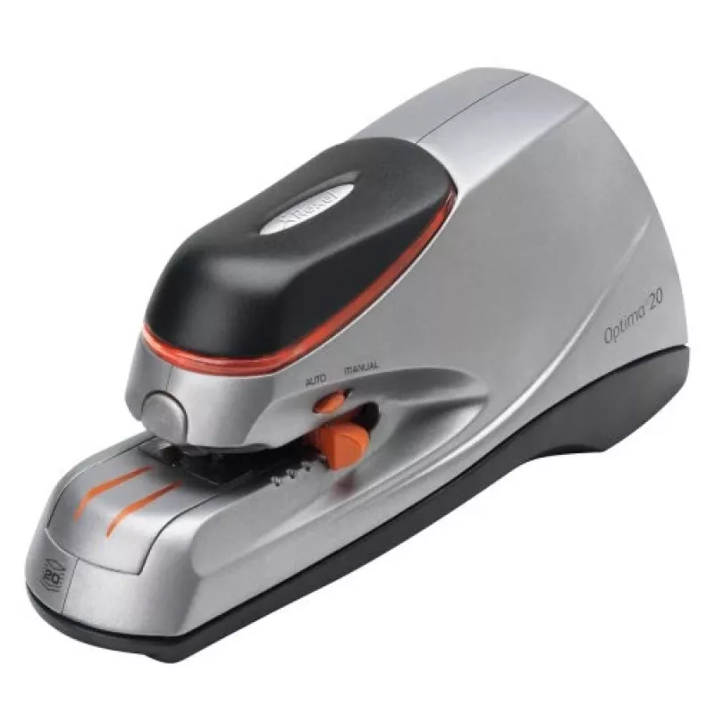 Rexel Optima 20 elektrinis segiklis, 20 lapų, juoda, oranžinė, sidabrinė, 788 g, 292 mm, 143 mm, 175 mm