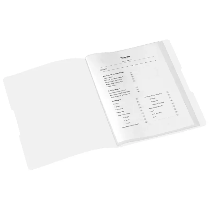 Įprastas segtuvas Herlitz Zeugnisse Polipropilenas (PP) Baltas A4