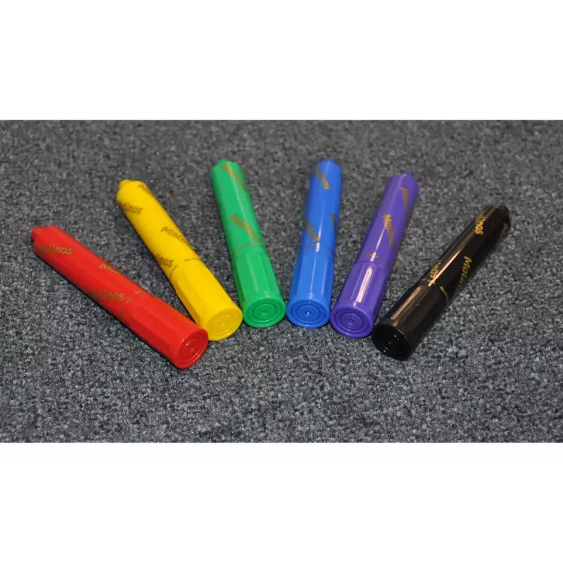 Crayon Malinos 301036 6 vnt. Daugiaspalvė Juoda Mėlyna Žalia Raudona Violetinė Geltona