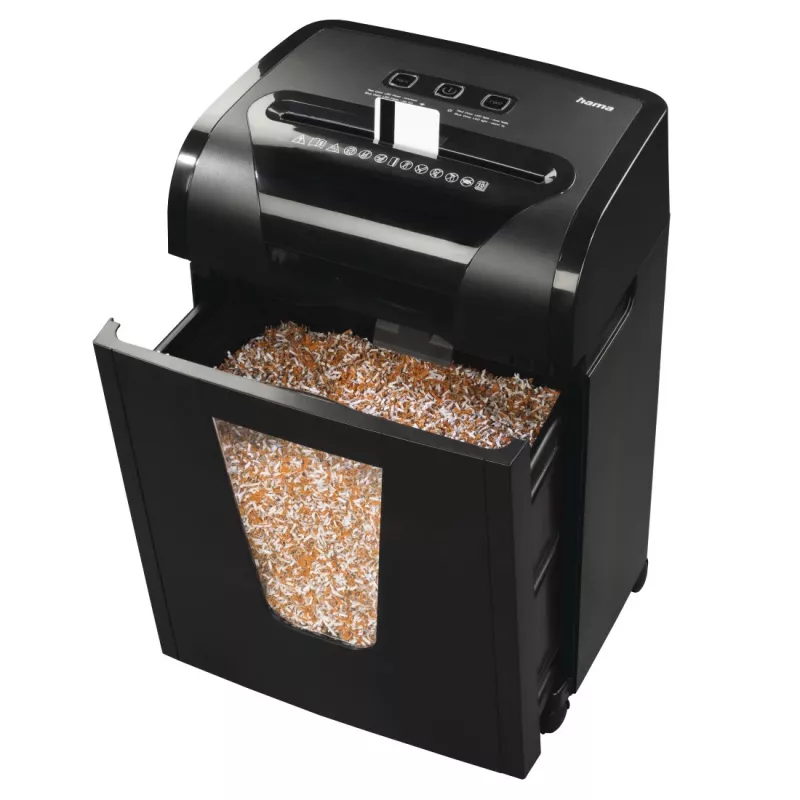 Hama Premium M10 popieriaus smulkintuvas Mikropjaustymas 62 dB 22 cm Juodas