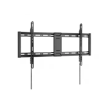 Fiksuotas plonas televizoriaus sieninis laikiklis EQUIP 43–95 colių ekranams, VESA 200×200–800×400, maks. apkrova 75 kg, juodas