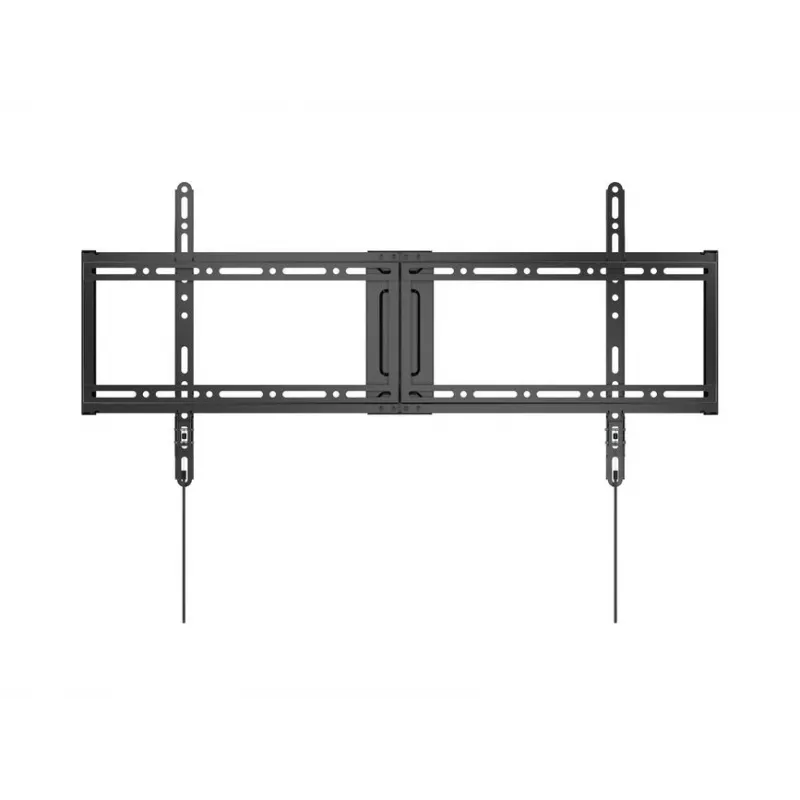 Fiksuotas plonas televizoriaus sieninis laikiklis EQUIP 43–95 colių ekranams, VESA 200×200–800×400, maks. apkrova 75 kg, juodas