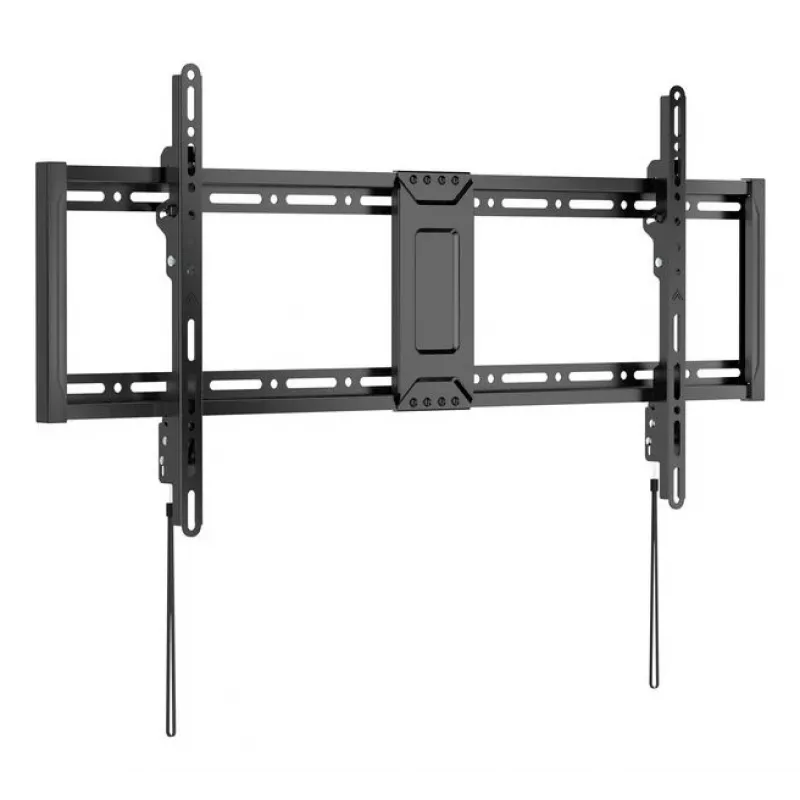 TV sieninio laikiklio kronšteinas EQUIP 43 col.–95 col. Tilt plonas 75 kg televizoriams, VESA 200x200–800x400, pakreipimas 0–8°, 4,2 cm atstumas, juodas