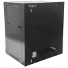 Intellinet 19 colių tinklo spintelė - sieninė (standartinė), 15U, 450mm gylio, juoda, išardoma, maks. 60kg, metalinės ir stiklinės durys, galinė plokštė, nuimami šonai, tinka naudoti ant stalo ar grindų, naudingasis gylis nuo 260mm iki 350mm, sieninio mon