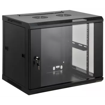Intellinet 19 colių tinklo spinta – sieninė (standartinė), 20U, 600 mm gylio, juoda, surinkta, maks. 60 kg, metalinės ir stiklinės durys, galinė panelė, nuimami šonai, tinkama naudoti ir ant stalo ar grindų, naudojamas gylis 500 mm, dalys sieniniam montavimui neįeina