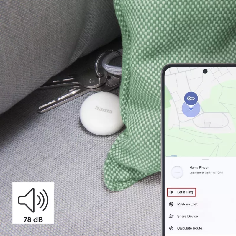 Hama 00185825 GPS seklys / ieškiklis Daiktui Balta