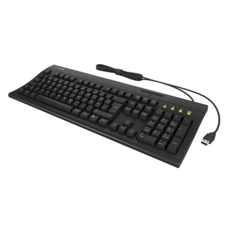 KeySonic KSK-8041U-CR klaviatūra universali USB vokiška juoda