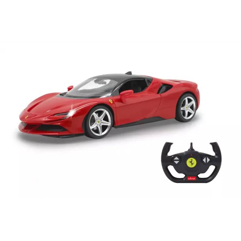 Sportinis automobilis Jamara Ferrari SF90 Stradale radijo bangomis valdomas elektrinis variklis 1:14