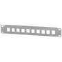 Intellinet Patch Panel, Blank, 10 col., 1U, 10 prievadų, pilkas