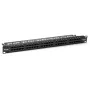 Equip 50 prievadų Cat.3 RJ45 ISDN pataisymo skydelis, juodas