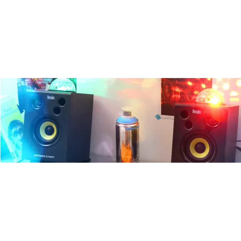 Hercules DJ Speaker 32 Party Juoda Wired 30 W