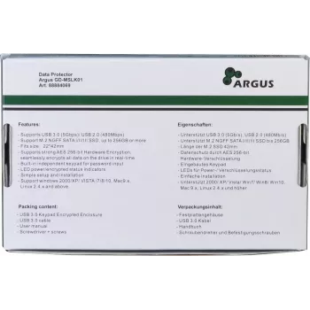 SSD korpusas Inter-Tech GD-MSLK01