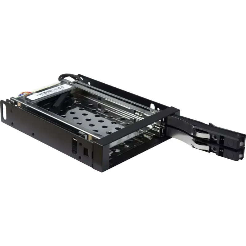 Inter-Tech ST-2523 Juoda Laikmenų Dėžė Metalas Plastikas 9.7 mm