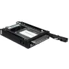 Inter-Tech ST-2523 Juoda Laikmenų Dėžė Metalas Plastikas 9.7 mm