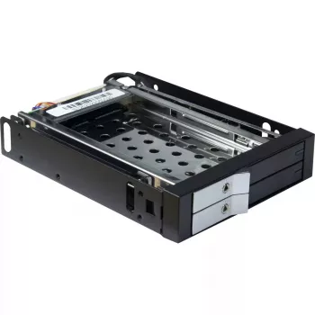 Inter-Tech ST-2523 Juoda Laikmenų Dėžė Metalas Plastikas 9.7 mm