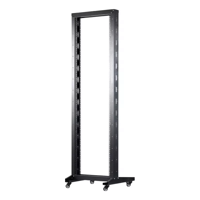 Laisvai stovintis stovas Inter-Tech SRA-6642 42U juodas 300 kg talpa