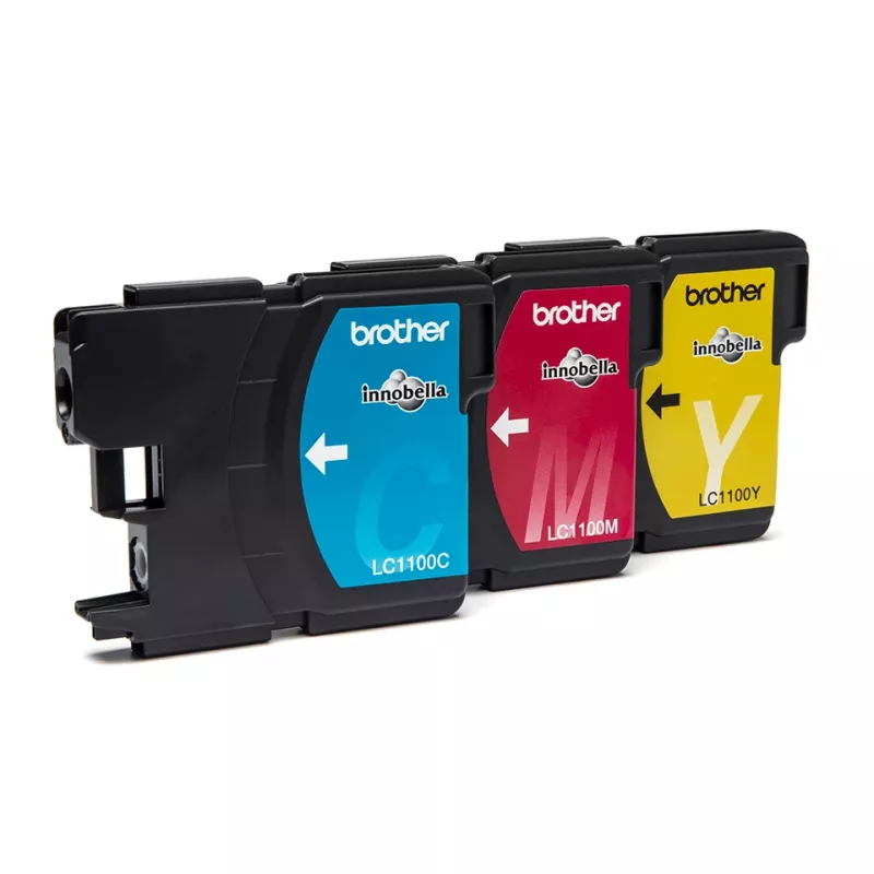 Brother LC1100RBWBPDR rašalo kasetė 3 vnt. Originali žydra, purpurinė, geltona