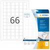 Lipnios etiketės HERMA Nuimamos A4 25,4x25,4 mm 1650 vnt.