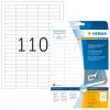 Lipnus spausdintuvo etiketė HERMA Nuimamos etiketės A4 38,1x12,7 mm