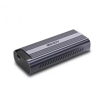 Lindy 43394 atmintinės diskų dėklas SSD dėklas Pilkas M.2