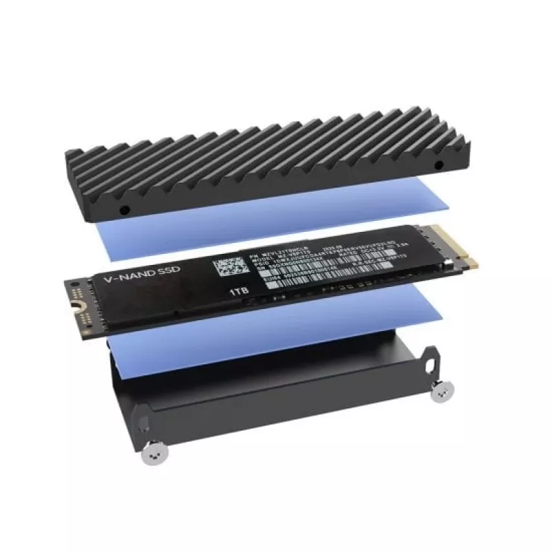 Lindy 43394 atmintinės diskų dėklas SSD dėklas Pilkas M.2